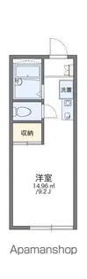 レオパレスMORI【202号室】の間取り