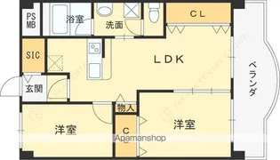 第一チェリーマンション【3階】の間取り