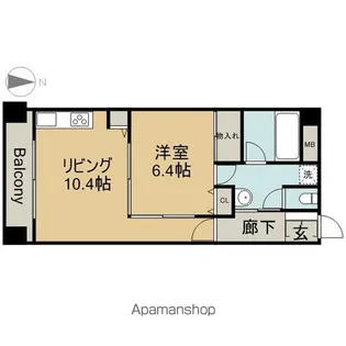 ミクニハイツ【6階】の間取り