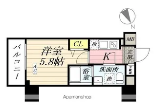 メインステージ横濱鶴見【2階】の間取り