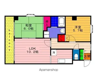 ボナールタカシⅡ【2階】の間取り