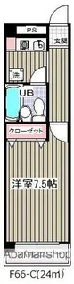 グランシャルム葛西【6階】の間取り