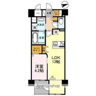 グランデュール【3階】の間取り
