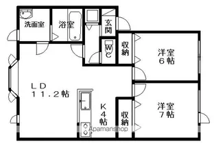 ユトリロ2【1階】の間取り