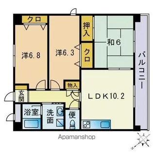 ASCHE HAKATA【5階】の間取り