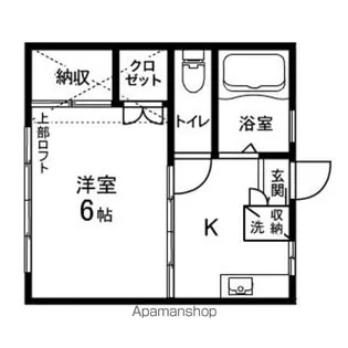 フレッシュハイツ北仙台【203号室】の間取り
