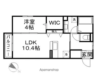 長野県長野市上松2丁目【アパート】の間取り