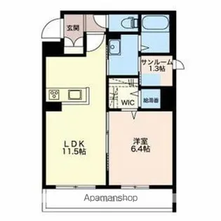 AMBIERA(アンビエラ)【103号室】の間取り