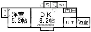 フォレスト澄川【206号室】の間取り