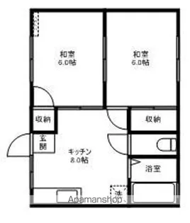 コーポあさひ【2-1号室】の間取り