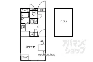 レオパレスHM【204号室】の間取り