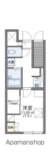 レオパレスコルティーレ【102号室】の間取り