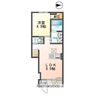 ベルフルール C棟【1階】の間取り