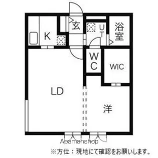 ディリッツ札幌東【4階】の間取り
