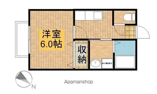 クリスタルⅡ【2階】の間取り