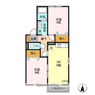 ヴィラージュ Ⅰ【2階】の間取り
