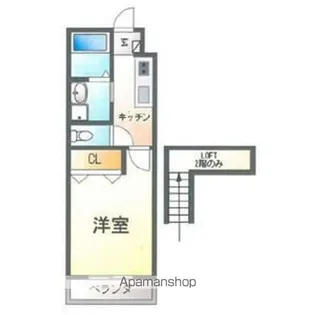 TOP HOUSE羽津2【2階】の間取り
