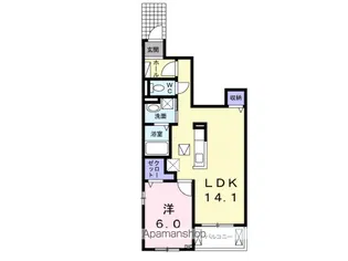 プラシードⅠ【1階】の間取り