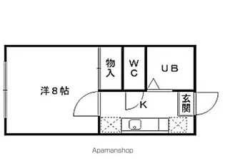 リーベンスホワイト【203号室】の間取り