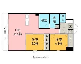 MYSIG【402号室】の間取り