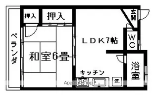 K・NコーポⅡ【103号室】の間取り