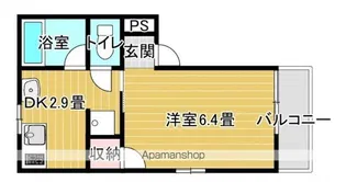 DAIKOU三筋【3階】の間取り