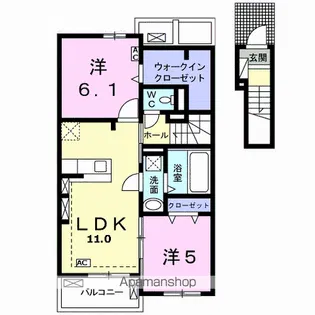フィーレダンクⅠ【2階】の間取り