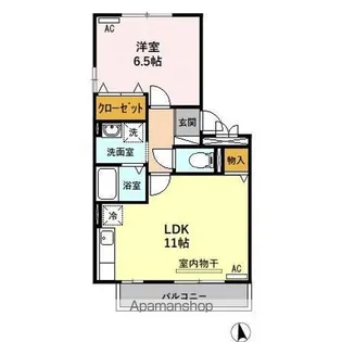 セレッソKT A【3階】の間取り