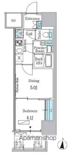 1DKの間取り画像