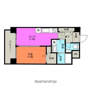 エルスタンザ白金台【11階】の間取り
