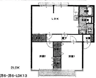 サンガーデン高穂【103号室号室】の間取り
