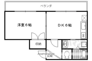 メゾンノーブル【402号室】の間取り