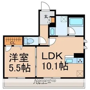 アヴェニール【1階】の間取り