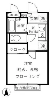 東京都中野区若宮1丁目【アパート】の間取り