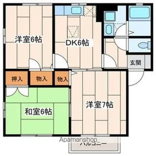 スクエア中央林間Ⅰ【2階】の間取り