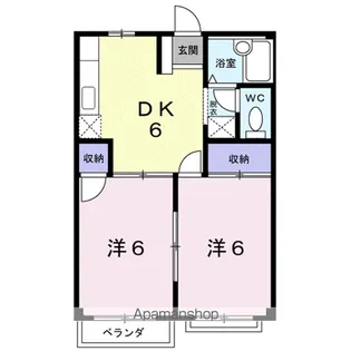 エルディムYOU【1階】の間取り