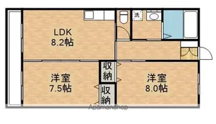垂水大丸マンション【2階】の間取り
