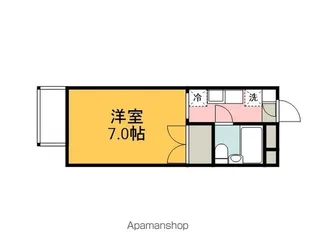 コーポ下向【204号室】の間取り