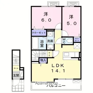 ベラ ルーチェ C【2階】の間取り