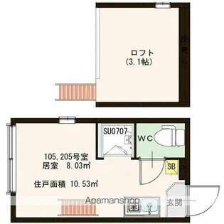 STAGE 池袋本町【2階】の間取り