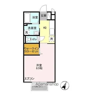 ブランフルール【2階】の間取り