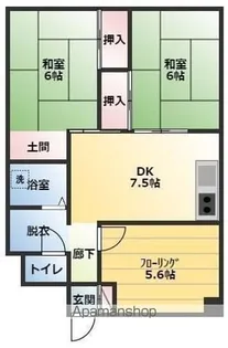 マンション マツシゲ【2階】の間取り