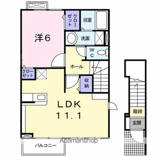 グラスィアス・アーチⅡ【2階】の間取り
