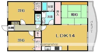 ロイヤルガーデン【2階】の間取り