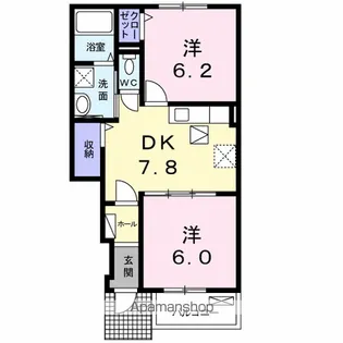 エアリーガーデン【1階】の間取り