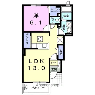 ブエナ ローザ【1階】の間取り