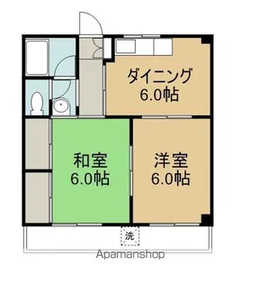 パークサイドIKEBE【203号室】の間取り
