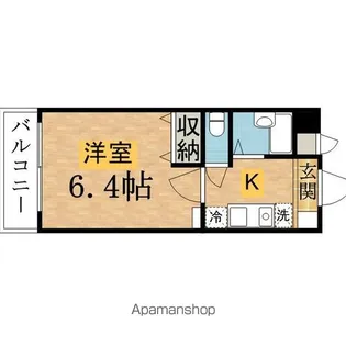 びおら女子学生寮【2階】の間取り