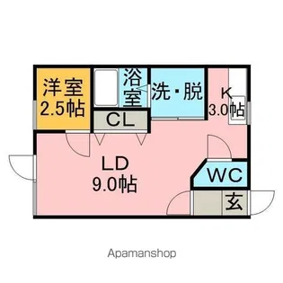 ポシェットC【2階】の間取り
