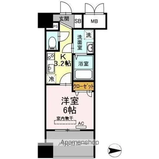 TRIO MARE 蔵前(トリオマーレクラマエ)【11階】の間取り